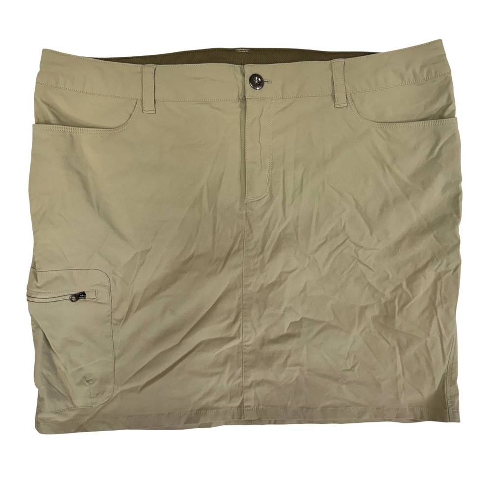 Patagonia Quandary Skirt Womens 12 Tan Khaki Hiking Outdoor Mini